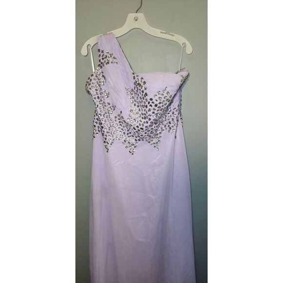 Grace Karin Lavender Chiffon Gown - Picture 1 of 13